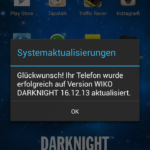 Wiko Darknight - Update 16.12.2013 erfolgreich installiert