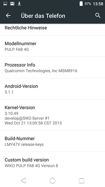 wiko pulp fab 4g test
