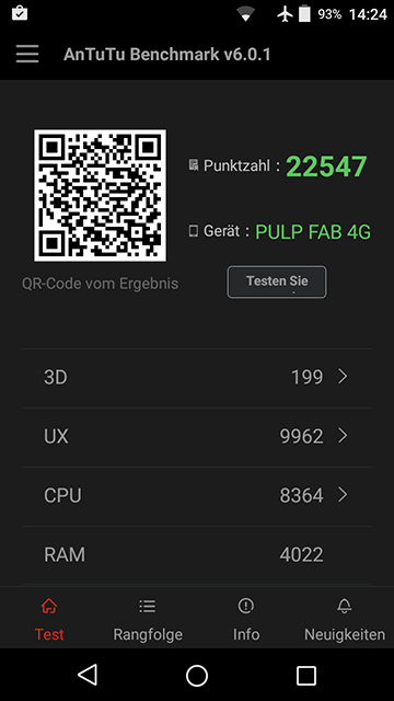 wiko pulp fab 4g test